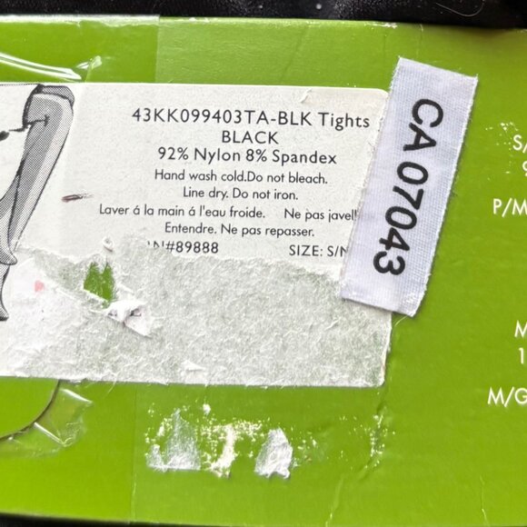 NWT Kate Spade Black Tights Small/Medium, 3 packages - Picture 3 of 3